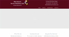 Desktop Screenshot of midatlanticservicesolutions.com