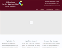 Tablet Screenshot of midatlanticservicesolutions.com
